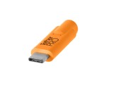 TetherPro USB-C to 2.0 Mini-B 8-Pin  15   4.6m   High-Visibility Orange