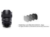 Haida Rear Lens ND Filter Kit  ND0.9 1.2 1.8 3.0  for Sigma 14-24mm F/2.8 DG DN
