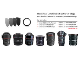Haida RL ND Filter Kit  ND0.9 1.2 1.8 3.0  Canon 11-24mm F/4L USM