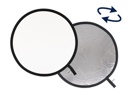 Collapsible Reflector 75cm Silver/White