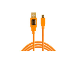TetherPro USB 2.0 to Mini-B 5-Pin  15   4.6m   High-Visibility Orange