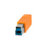 TetherPro USB 3.0 to Male B  15   4.6m   High-Visibility Orange