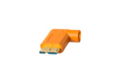 TetherPro USB 3.0 to Micro-B Right Angle  15   4.6m   High-Visibility Orange